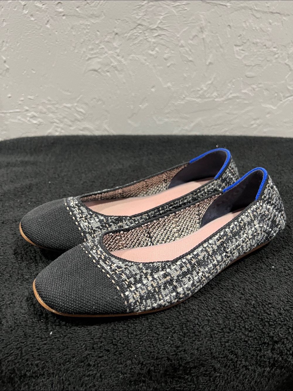🔥 ROTHY’S LIMITED EDITION TWEED Fabric Designer Flats Loafer Shoes Women Size 9